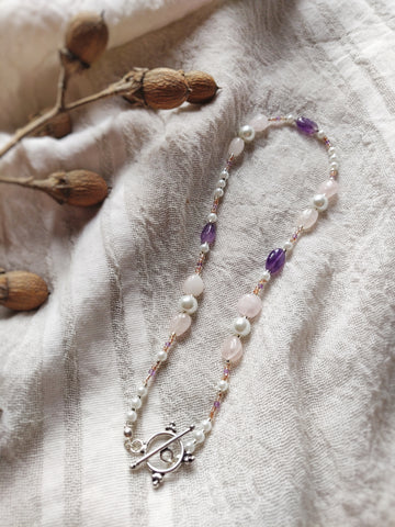 Bejeweled Pearl Necklace