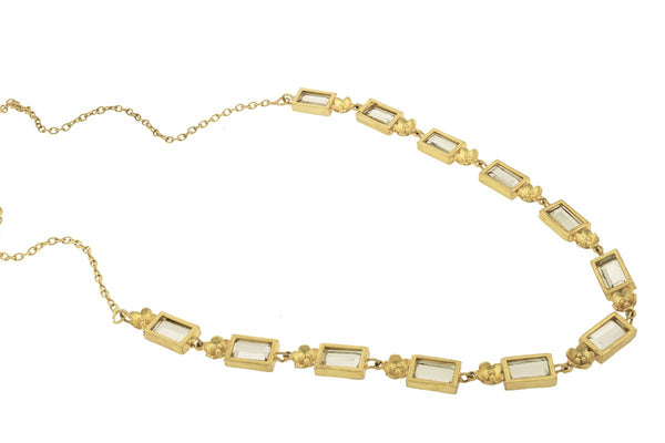 Gold Plated Floral Radiance Necklace