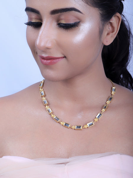 Gold Plated Floral Radiance Necklace