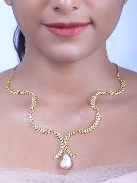 Gold Plated Ornella Necklace
